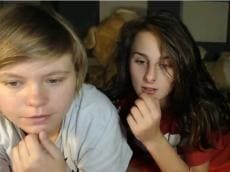 Real amateur lesbians playing on webcam
