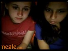 College girls playing Omegle games